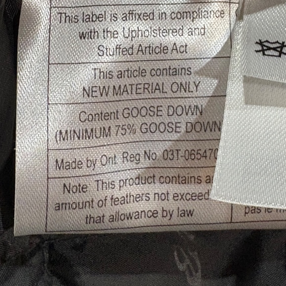 EDDIE BAUER Soft Black Lamb Leather Goose Down Lined Bomber Jacket Men's L - Picture 16 of 16